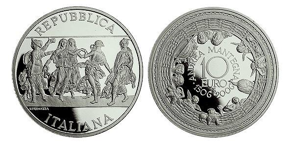 10 Евро Италия Серебро 