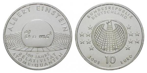 10 Евро Федеративная Республика Германия (1990 - ) Серебро 