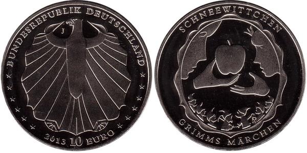 10 Евро Федеративная Республика Германия (1990 - ) Серебро 