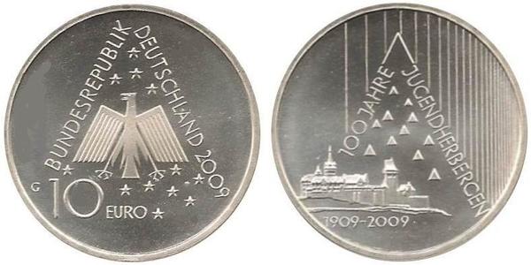 10 Евро Федеративная Республика Германия (1990 - ) Серебро 