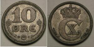 10 Ере Данія  Christian X of Denmark (1870 - 1947)