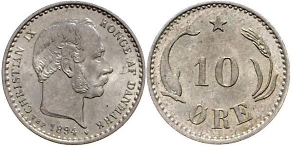 10 Ере Данія  Крістіан IX король Данії (1818-1906)
