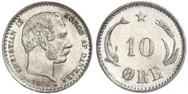 10 Ере Данія  Крістіан IX король Данії (1818-1906)