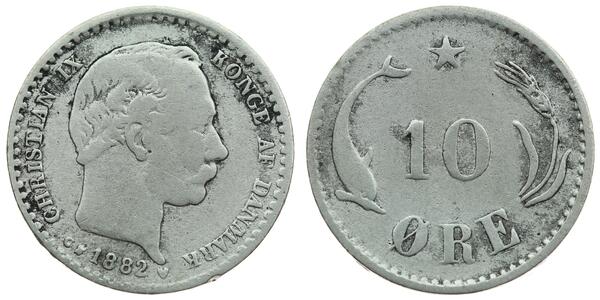 10 Ере Данія  Крістіан IX король Данії (1818-1906)