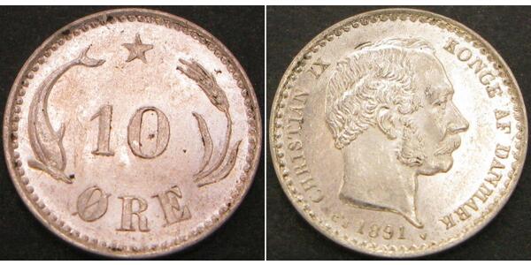 10 Ере Данія  Крістіан IX король Данії (1818-1906)