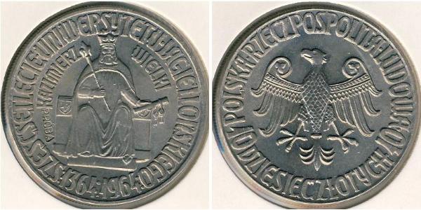 10 Злотий Польська Народна Республіка (1952-1990) Нікель/Мідь 