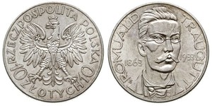 10 Злотий Польська республіка (1918 - 1939) Срібло Ромуальд Траугутт
