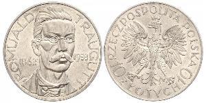 10 Злотий Польська республіка (1918 - 1939) Срібло Ромуальд Траугутт