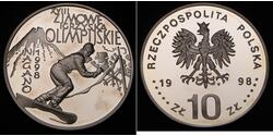 10 Злотий Польща Срібло 