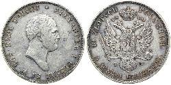 10 Злотий Царство Польське (1815-1915) Срібло Олександр I (1777-1825)