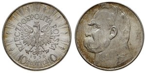 10 Злотый Польская Республика (1918 - 1939) Серебро Пилсудский, Юзеф