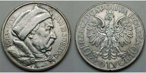 10 Злотый Польша / Польская Республика (1918 - 1939) Серебро Ян III Собеский (1629-1696)