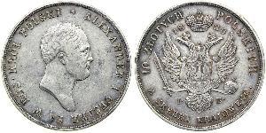 10 Злотый Царство Польское (1815-1915) Серебро Александр I (1777-1825)