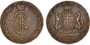 10 Копійка Російська імперія (1720-1917) Мідь Катерина II (1729-1796)