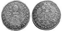 10 Крейцер Аугсбург (1276 - 1803) Серебро (билон) 