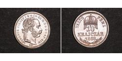 10 Крейцер Австро-Угорщина (1867-1918) Срібло Франц Иосиф I (1830 - 1916)