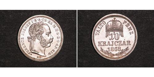 10 Крейцер Австро-Угорщина (1867-1918) Срібло Франц Иосиф I (1830 - 1916)
