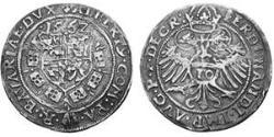 10 Крейцер Баварія (герцогство) (907 - 1623) Срібло Albert V, Duke of Bavaria (1528 – 1579)