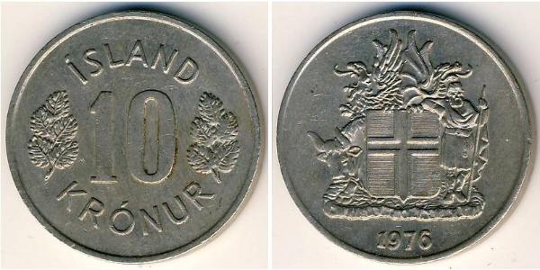 10 Крона Исландия Никель/Медь 