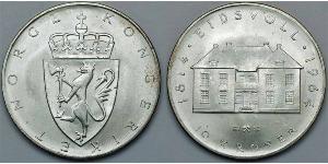 10 Крона Королевство Норвегия (1905 - ) Серебро Хокон VII (1872 - 1957)