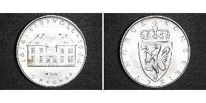 10 Крона Королевство Норвегия (1905 - ) Серебро Хокон VII (1872 - 1957)