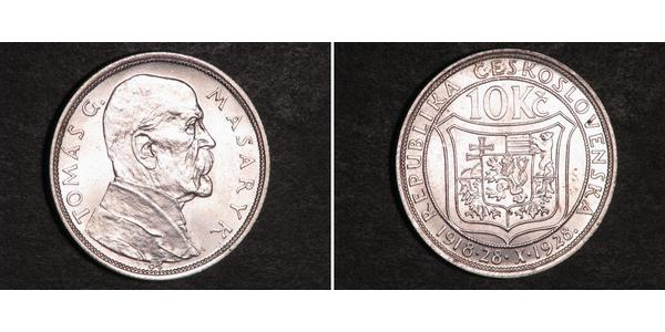 10 Крона Чехословакія (1918-1992) Срібло 