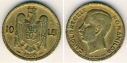 10 Лев Королівство Румунія (1881-1947) Нікель/Латунь 