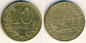 10 Лек Албанія Латунь 