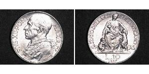 10 Лира Ватикан (1926-) Серебро Пий XII  (1876 - 1958)