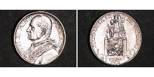 10 Лира Ватикан (1926-) Серебро Pope Pius XI (1857 - 1939)