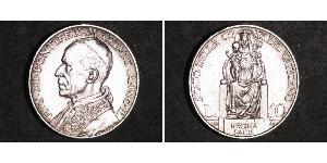 10 Лира Ватикан (1926-) Серебро Пий XII  (1876 - 1958)