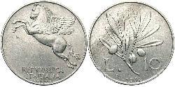 10 Lira Italie Aluminium 
