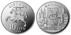10 Літ Литва (1991 - ) Нікель/Мідь 