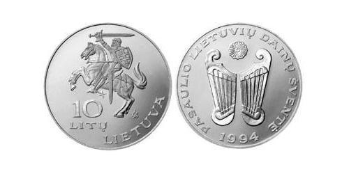 10 Літ Литва (1991 - ) Нікель/Мідь 