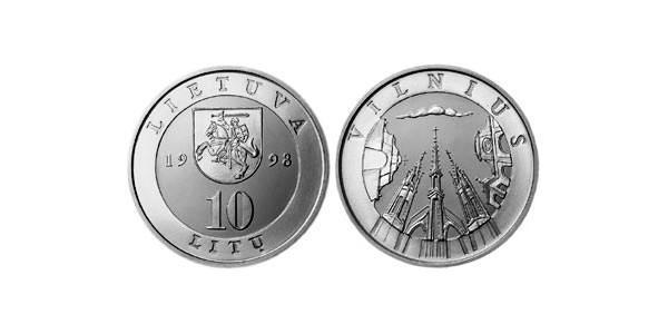 10 Літ Литва (1991 - ) Нікель/Мідь 