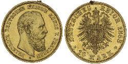 10 Mark Royaume de Prusse (1701-1918) Or Frédéric-Guillaume III de Prusse (1770 -1840)