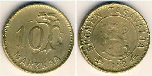 10 Марка Фінляндія (1917 - ) Бронза/Алюміній 