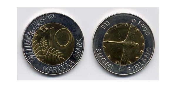 10 Марка Фінляндія (1917 - ) Біметал 