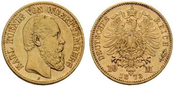 10 Марка Королевство Вюртемберг (1806-1918) Золото Карл I (король Вюртемберга)