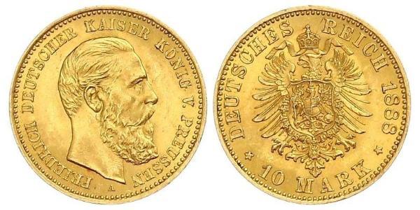 10 Марка Королівство Пруссія (1701-1918) Золото Фрідрих Вільгельм III, король Пруссії  (1770 -1840)