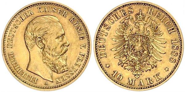 10 Марка Королівство Пруссія (1701-1918) Золото Фрідрих Вільгельм III, король Пруссії  (1770 -1840)