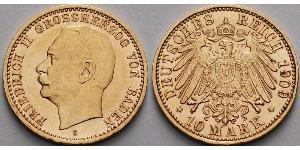 10 Марка Німеччина Золото 
