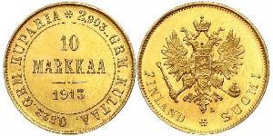 10 Марка Російська імперія (1720-1917) / Фінляндія (1917 - ) Золото Олександр III (1845 -1894)