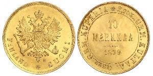 10 Марка Російська імперія (1720-1917) / Фінляндія (1917 - ) Золото Олександр III (1845 -1894)