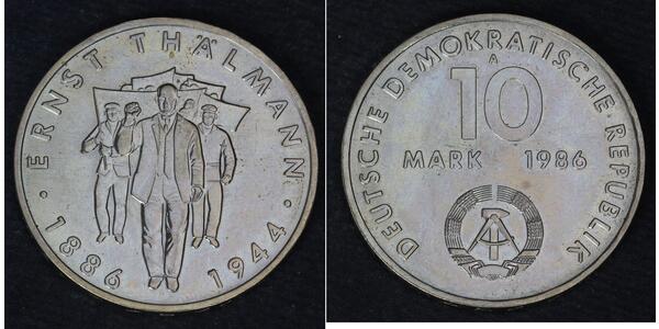 10 Марка Германская Демократическая Республика (1949-1990) Никель/Медь 