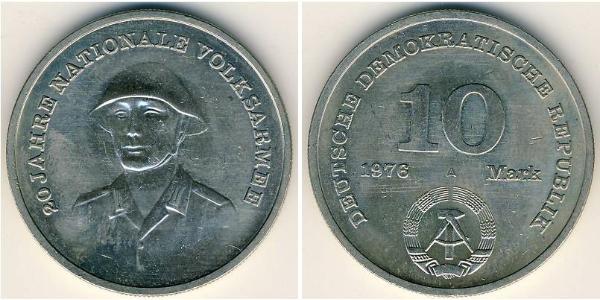 10 Марка Германская Демократическая Республика (1949-1990) Никель/Медь 