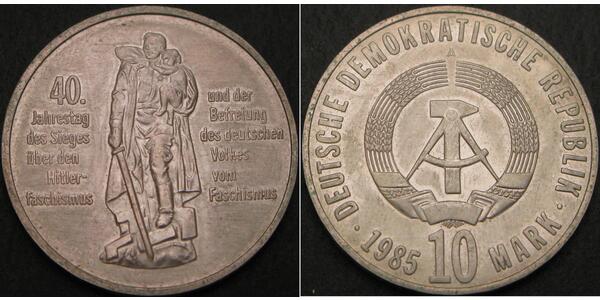 10 Марка Германская Демократическая Республика (1949-1990) Никель/Медь 