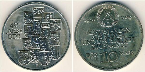 10 Марка Германская Демократическая Республика (1949-1990) Никель/Медь 