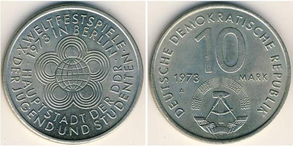 10 Марка Німецька Демократична Республіка (1949-1990) Нікель/Мідь 