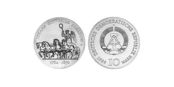 10 Марка Німецька Демократична Республіка (1949-1990) Срібло 
